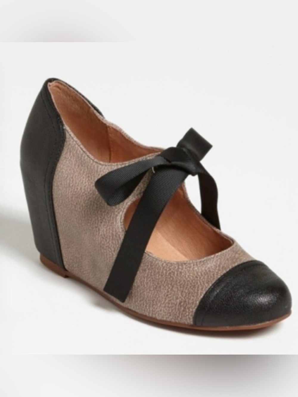 Jeffrey Campbell x Vintage Havana Ynez Two Tone Bow Pump Size 8.5 - Picture 1 of 8